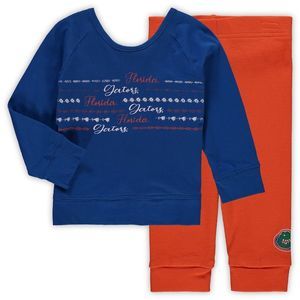 Florida Gators Colosseum Infant Girls Blue Orange T-Shirt & Leggings Set 0-3 MO